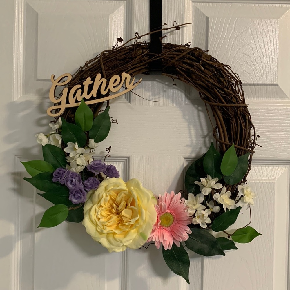 Handmade floral wreath